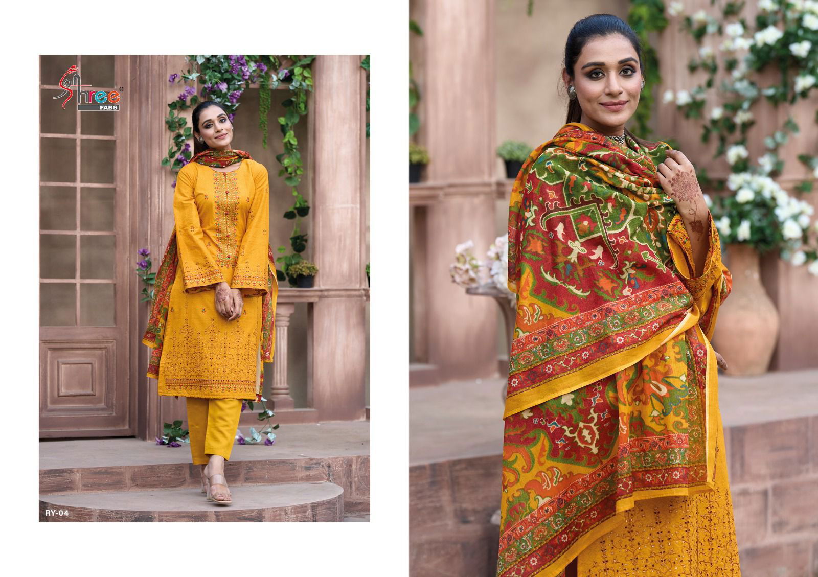 Riwayat Vol 1 By Shree Fab Ry-01 To Ry-06 Series Pakistani Suits Catalog 